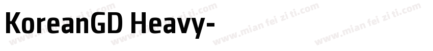 KoreanGD Heavy字体转换